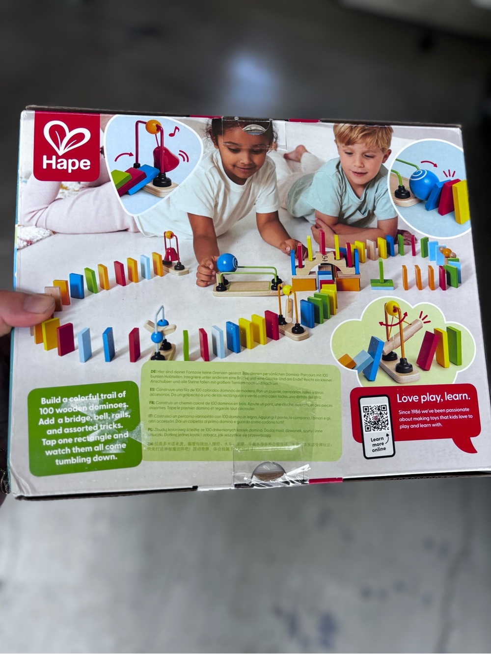 Hape dynamo dominoes Colorful Set - Multicolor